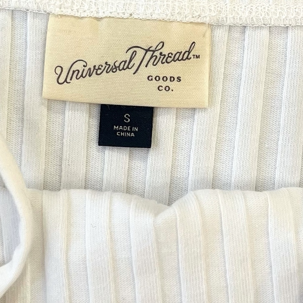 Universal Thread White Ribbed Tank Top - Picture 5 of 11
